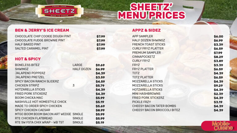 Sheetz Breakfast Menu with Prices: Sunrise Delicious Options